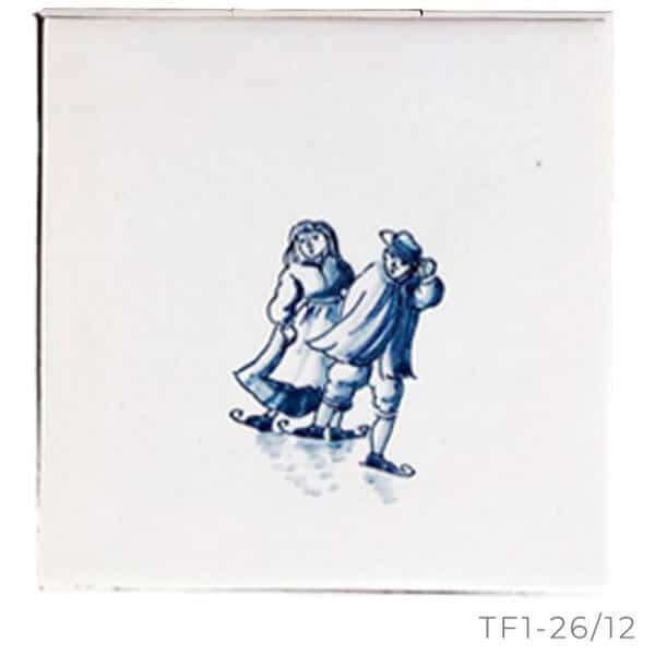 Beschilderde Hollandse witjes Winterserie - TF1-26-12