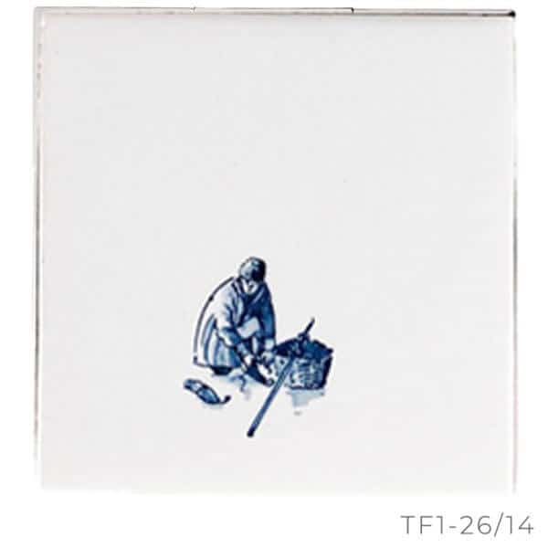 Beschilderde Hollandse witjes Winterserie - TF1-26-14