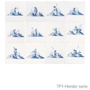Friese witjes beschilderd Herder serie - overzicht