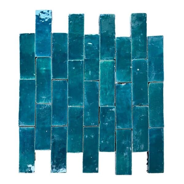 Bejmat tegels emerald in half steens patroon