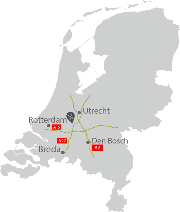 Landkaart Nederland