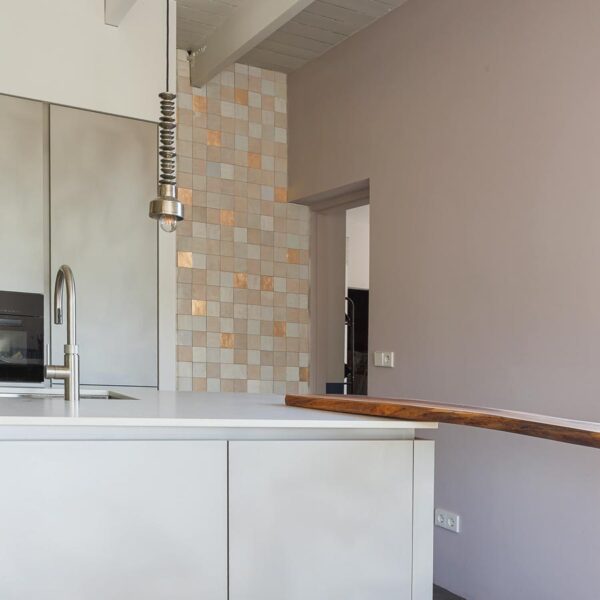 Zelliges sunrise mix als wandtegel in de keuken